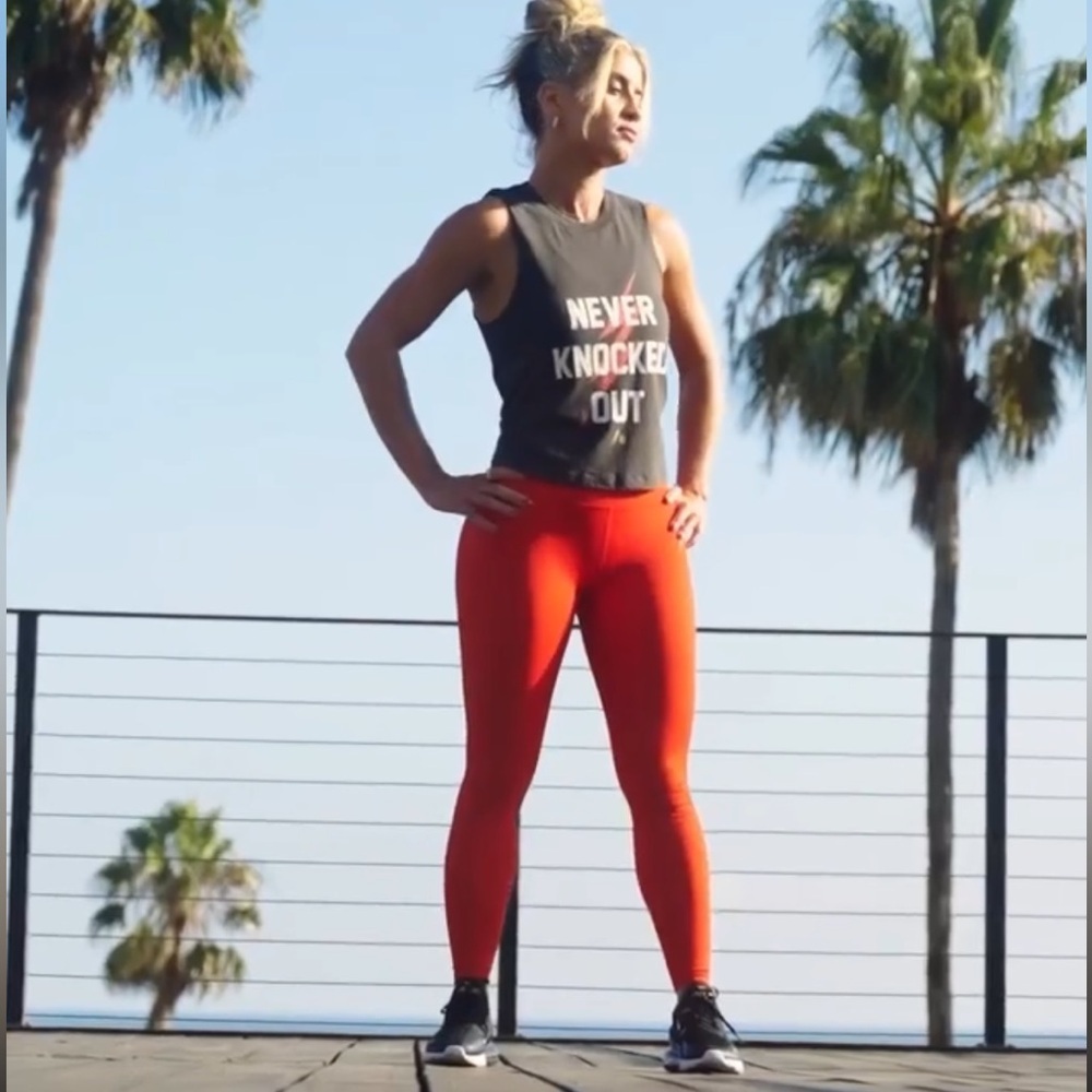 Spiritual Gangster x Kendall Toole Never Knocked Out Crop Tank in Grey Sz XS - Picture 2 of 8